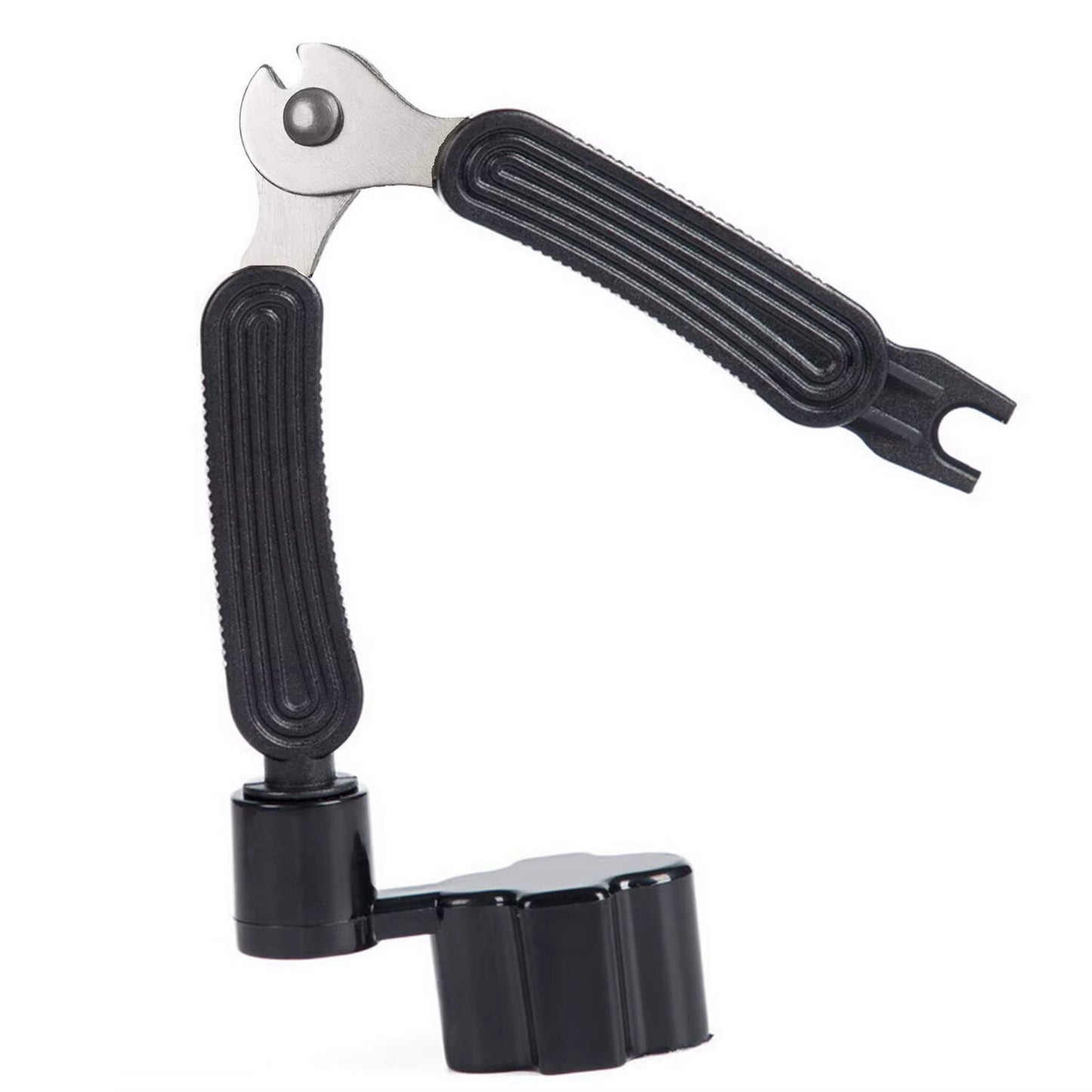 Guitar String Winder String Cutter Bridge Pin Puller 3 in 1String Peg Winder Guitar Repair Tool Black